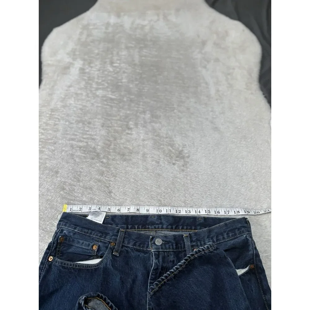 Levi's 502 Premium‎ Regular Tapered Blue Denim Jeans Size 38x31 Pants